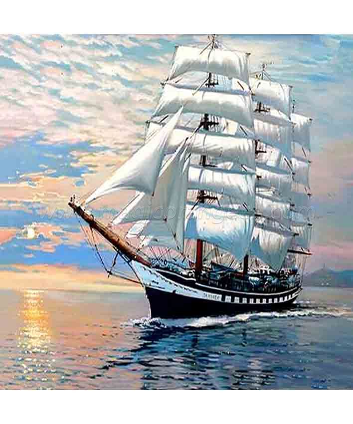 diamond art sailboat